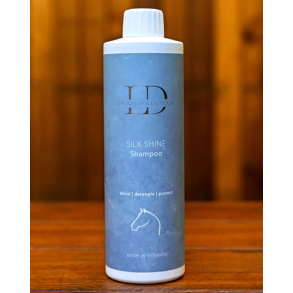 Laudrup & Dufour Silk Shine Shampoo i bl� flaske til glans og pleje af hestens pels