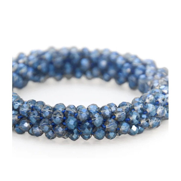Bl�t BellinOxx Dalera h�rpynt med dekorative perler