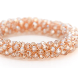 Champagne Glow BellinOxx Dalera h�rpynt med imitationskrystaller