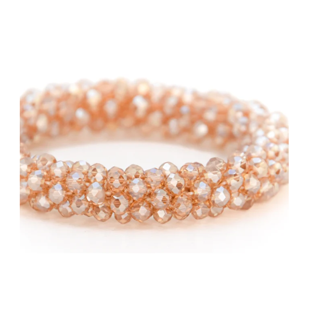 Champagne Glow BellinOxx Dalera h�rpynt med imitationskrystaller