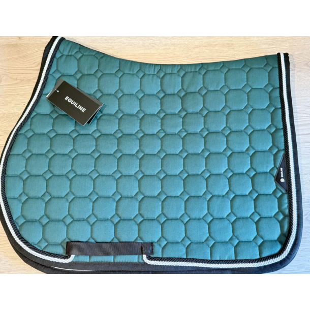 Equiline Octagon Egene  flaskegr�nt sadelunderlag spring