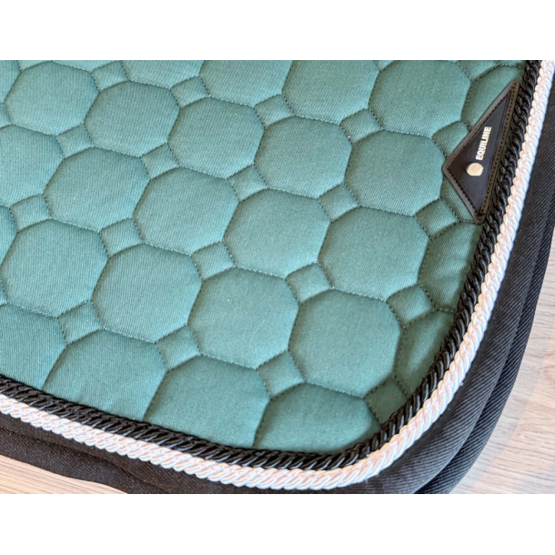 Equiline Octagon Egene  flaskegr�nt sadelunderlag spring