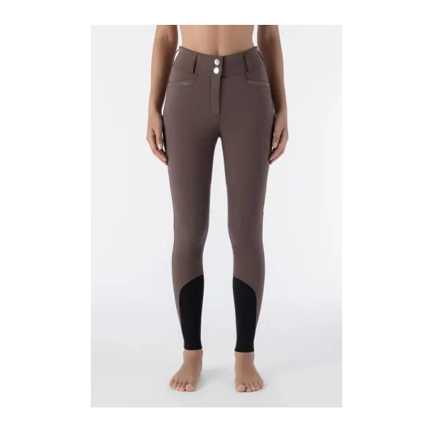 Equiline Crystale h�jtaljet ridebukser m kn�grip