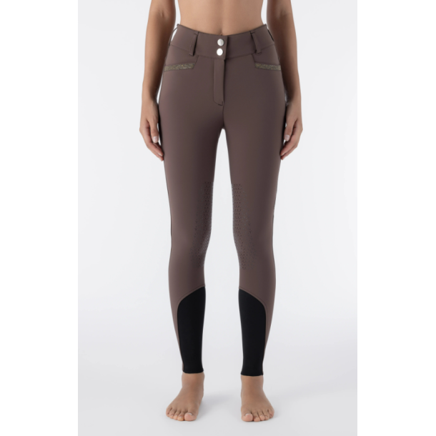Equiline Crystale h�jtaljet ridebukser m kn�grip