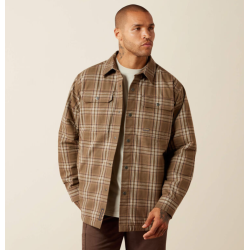 Brun foret flannelskjorte Canteen til dame og herre