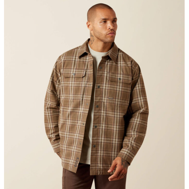 Brun foret flannelskjorte Canteen til dame og herre