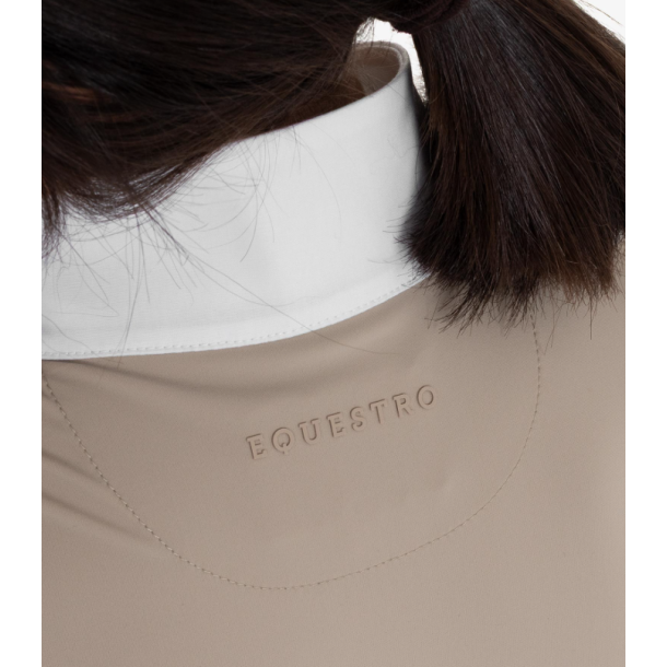 Equestro lang�rmet st�vnebluse med perforeringer junior