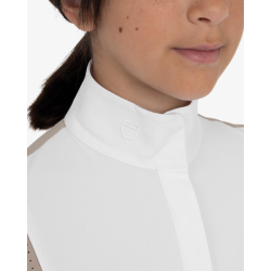 Equestro lang�rmet st�vnebluse med perforeringer junior