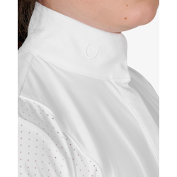Equestro lang�rmet st�vnebluse med perforeringer junior