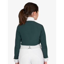 Equestro lang�rmet st�vnebluse med perforeringer junior