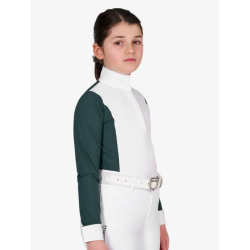 Equestro lang�rmet st�vnebluse med perforeringer junior