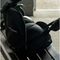 Sort hjelmtaske til ridehjelm fra Hansbo Sport
