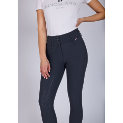 Kvinde if�rt navy Kingsland Kimi A-shape ridebukser med fuldgrip set forfra