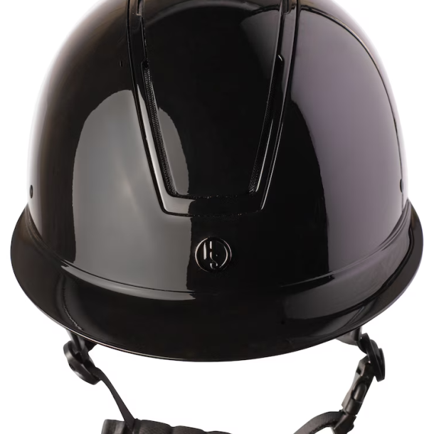 Sort Hansbo Sport Mips Vision Glossy ridehjelm set forfra
