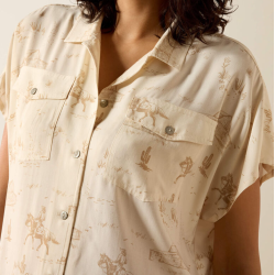 Ariat Badlands kort�rmet bluse