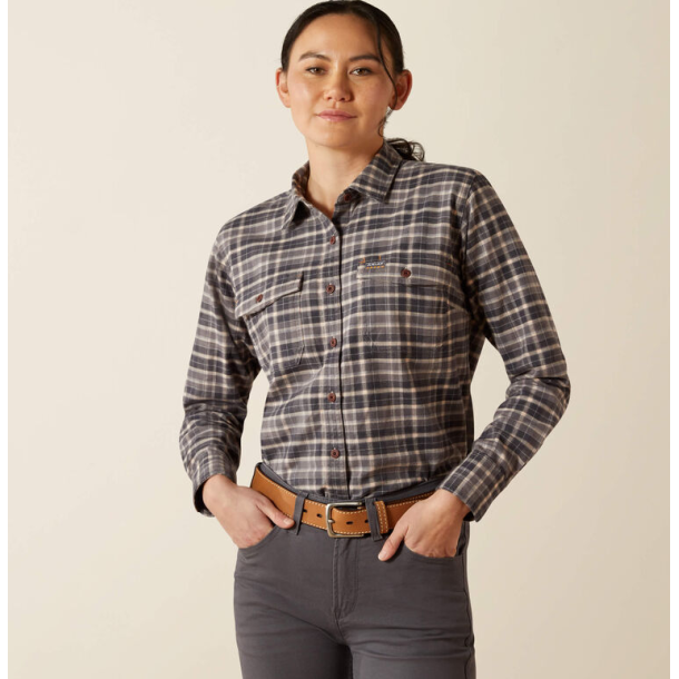 Ariat Rebar durastretch flannel skjorte dame