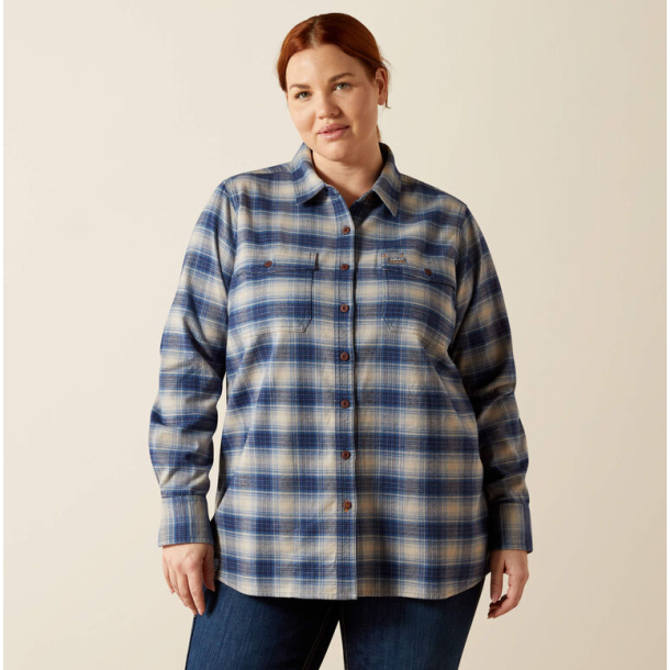 Ariat Rebar durastretch flannel skjorte dame