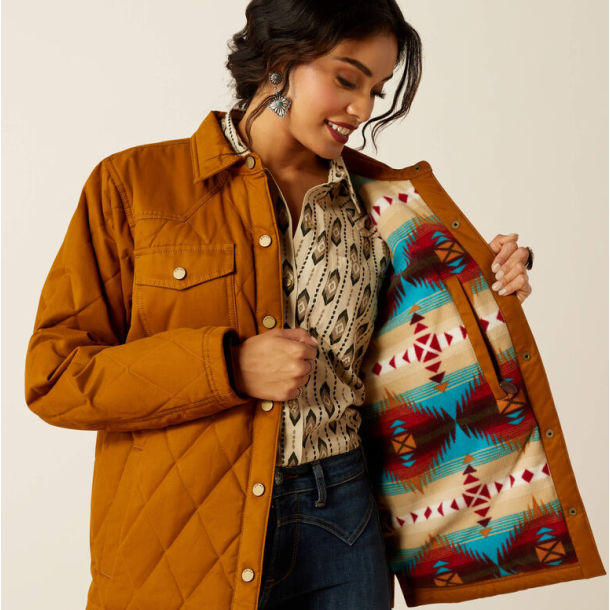 Ariat Grizzly kviltet skjorte jakke