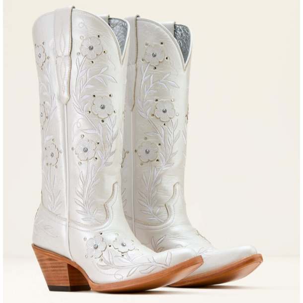 Ariat Romance Pearly white western st�vler