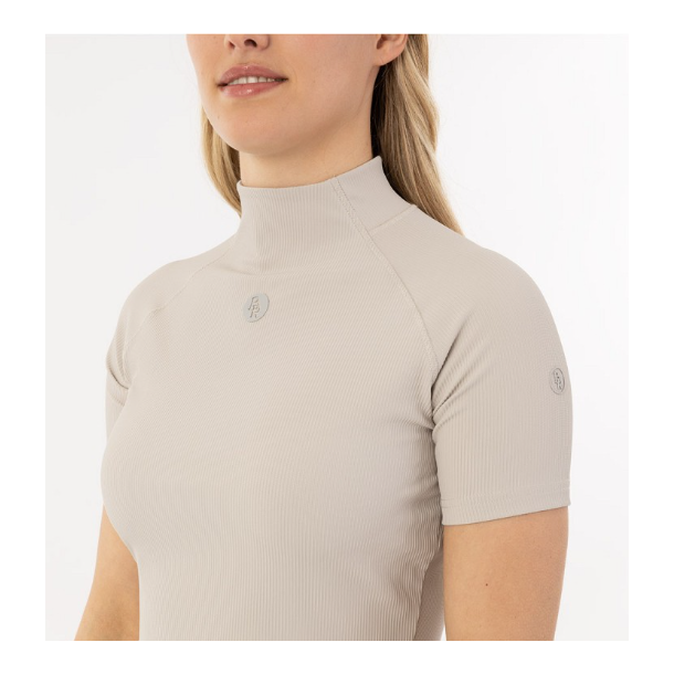 BR Elody riflet kort�rmet ridebluse SS24