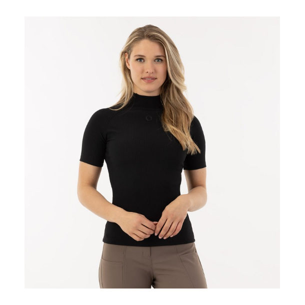 BR Elody riflet kort�rmet ridebluse SS24