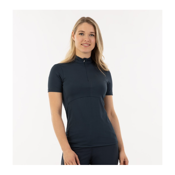 BR Estelle 1/2 zip kort�rmet ridebluse SS24