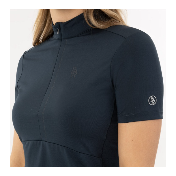 BR Estelle 1/2 zip kort�rmet ridebluse SS24