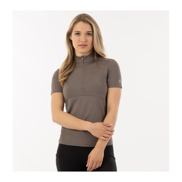 BR Estelle 1/2 zip kort�rmet ridebluse SS24