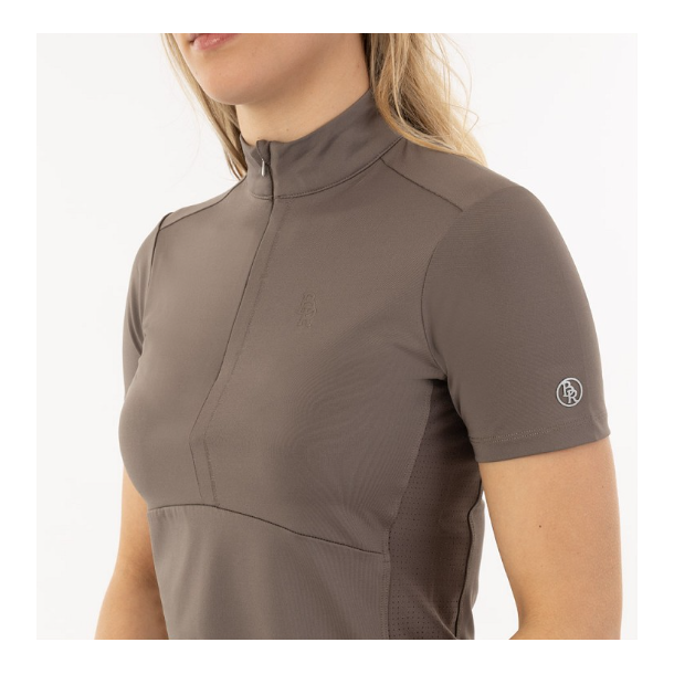 BR Estelle 1/2 zip kort�rmet ridebluse SS24