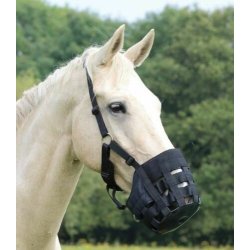 Shires mundkurv med grime (Comfort Grazing Muzzle)