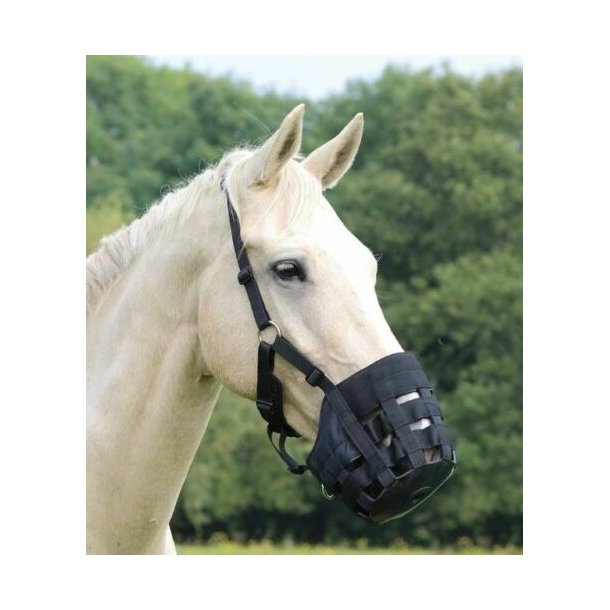 Shires mundkurv med grime (Comfort Grazing Muzzle)
