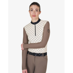 Equestro tr�ningsbluse m monogram print 