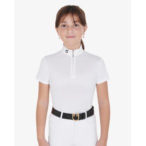 Equestro slim fit st�vneskjorte til piger