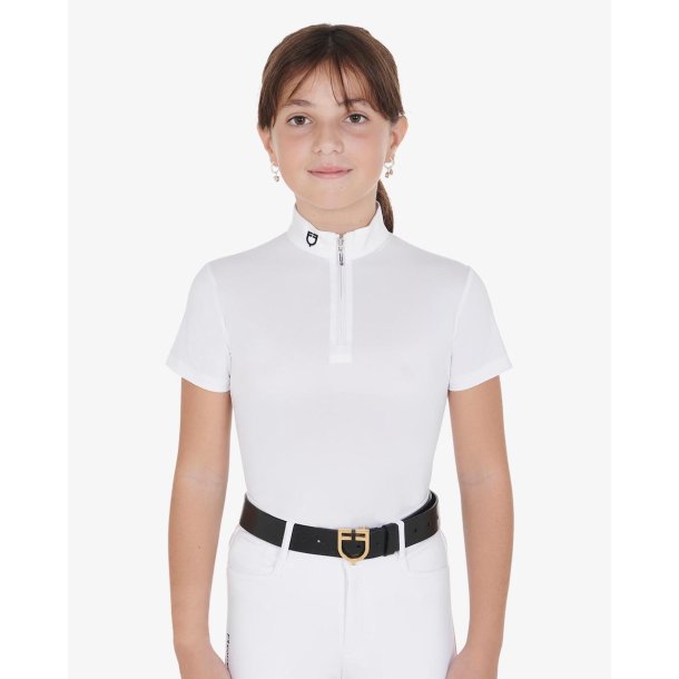 Equestro slim fit st�vneskjorte til piger