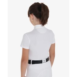 Equestro slim fit st�vneskjorte til piger