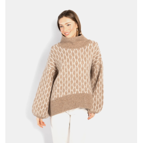 H�st FAM New Pattern short sweater