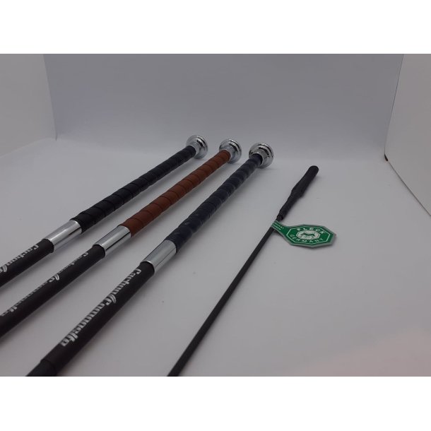 Fleck Carbon PremiumPlus Dressurpisk med L�dertunge og L�dergrip