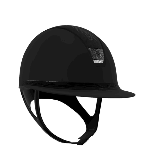 Samshield Miss Shield 2.0 mat sort flower embroidery og crystal fabric