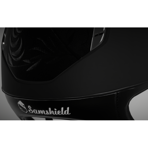 Samshield Miss Shield 2.0 mat sort flower embroidery og crystal fabric