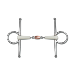 Waldhausen Happy Mouth Full Cheek bit - Bid med kobbermidterstykke