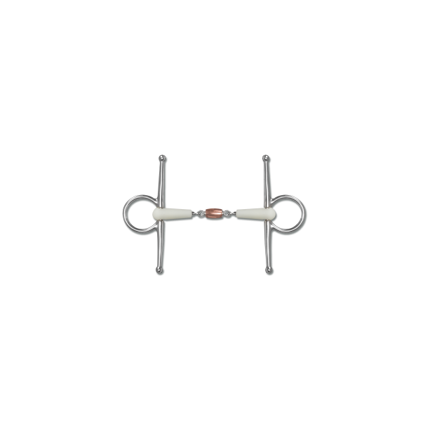 Waldhausen Happy Mouth Full Cheek bit - Bid med kobbermidterstykke
