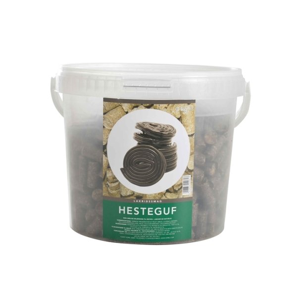 Hesteguf med lakrids, 3 kg