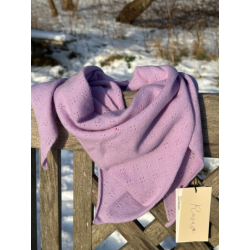 Rosas Cashmere trekantst�rkl�de med hulm�nster (R-25)