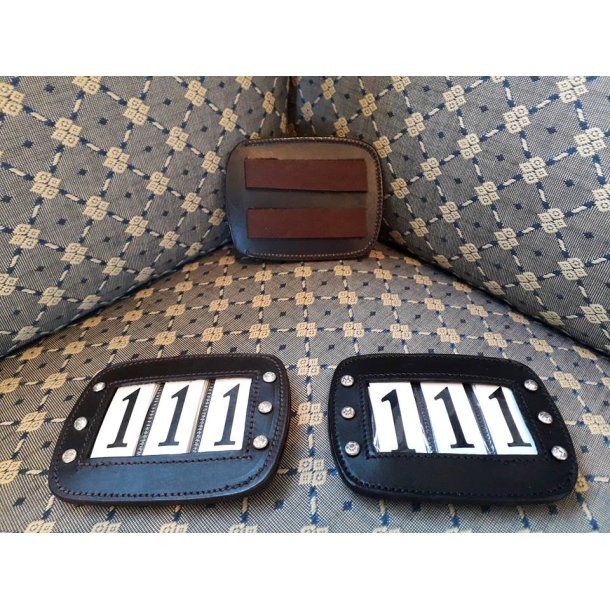 Horseline St�vnenummer, L�der med Sten og Velcrolukning