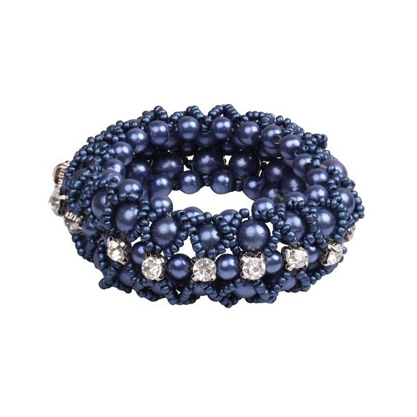 SD Crystal & Pearl Scrunchie - H�relastik
