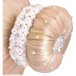 SD Crystal & Pearl Scrunchie - H�relastik