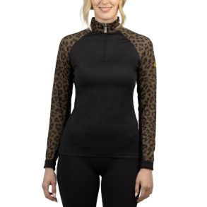 Kastel Raglan Oliven animal print p� �rmet