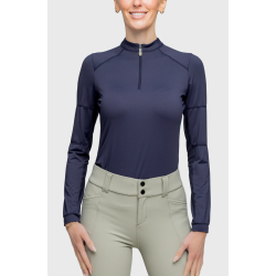 Kastel Sun Shirt lang�rmet navy SS25