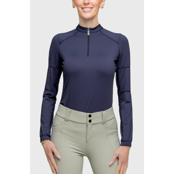 Kastel Sun Shirt lang�rmet navy SS25