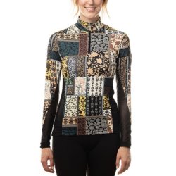 Kastel Denmark Modern Patchwork w extended mesh funktionsbluse